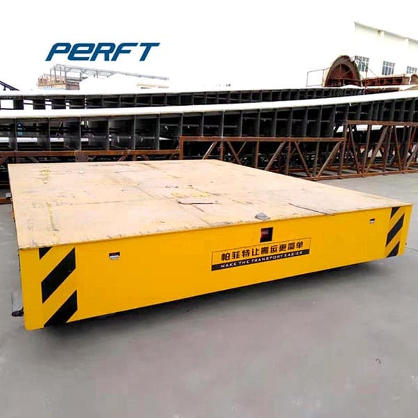 heavy duty transfer cart for painting booth metal part transport 50 tons